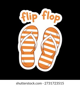 Hochwertige Vektorgrafik eines Paares von Flipflops. Perfekt für sommerliche Designs, Strandpartys oder lässige Schuhgrafiken.