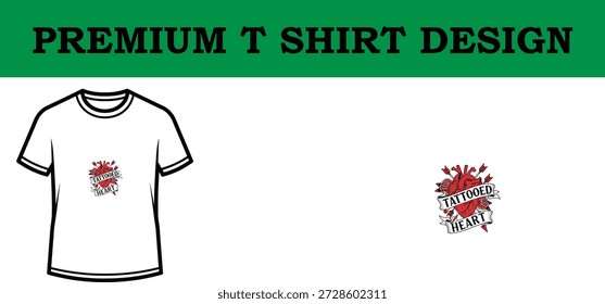 High-quality vector illustration of a premium typography t-shirt design featuring a striking red rose and motivational text, ideal for print-on-demand, branding, and fashion projects with a clean, scalable format.