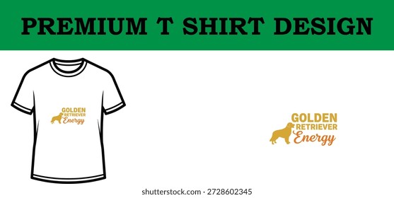 Ilustração vetorial de alta qualidade de um design de camiseta de tipografia premium com um slogan de energia de recuperação de ouro lúdico, perfeito para impressão sob demanda, branding e projetos de vestuário com um olhar limpo e escalável.