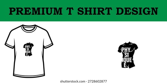 Hochwertige Vektorgrafik eines T-Shirt-Designs mit hochwertiger Typografie mit einem fetten Motivationszitat, perfekt für Print-on-Demand-, Bekleidungs- und Grafikdesign-Projekte mit einem sauberen, skalierbaren Format.