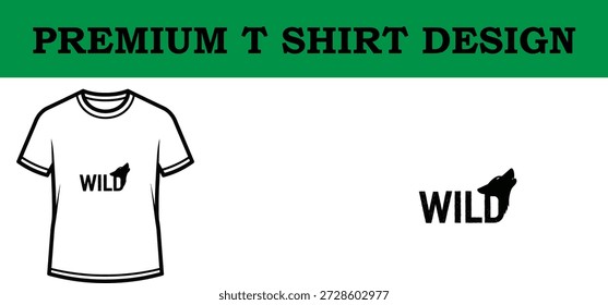 Hochwertige Vektorgrafik eines erstklassigen Typografie-T-Shirt-Designs mit fett gedrucktem Text, klaren Linien und einer modernen Ästhetik, perfekt für Bekleidungsmarken und Print-on-Demand-Projekte.
