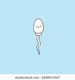 High-Quality Vector Illustration of Sperm Cell