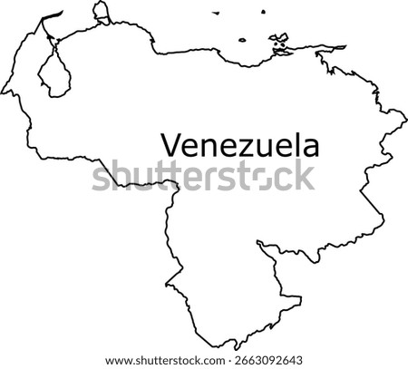 High-quality vector illustration of Venezuela map filled with the national flag colors and emblem