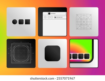 High-quality vector mockup for app icons in presentations. Phone frame with app icon template, designed with guidelines for contemporary mobile operating systems.