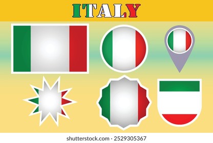 High-quality vector of the National Flag of Italy, showcasing the iconic green, white, and red stripes. Ideal for educational, cultural, and design projects.