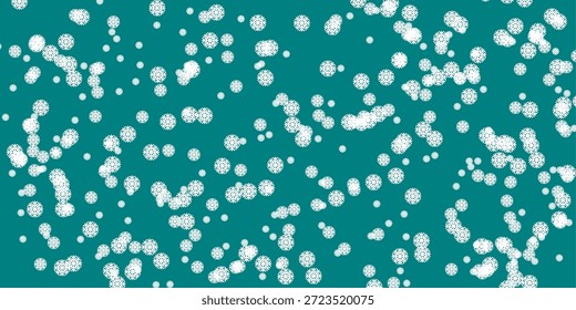 High-quality vector ornament of an arctic snow crystal, designed for festive winter backgrounds and seasonal celebration graphics.