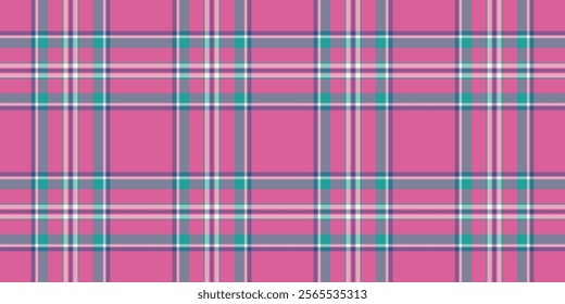 High-quality vector tartan pattern for fabric, perfect for designing clothing and accessories. Seamless design ideal for diverse projects.