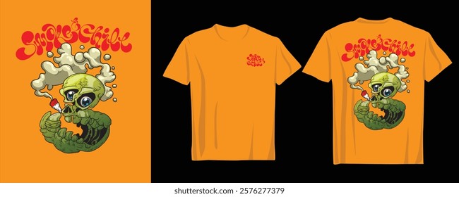 High-quality weed-smoking vector art crafted for urban and youthful clothing styles. Perfect for merchandise or personal projects	