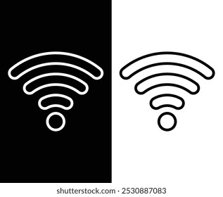 Vector de iconos Wifi de alta calidad para sus necesidades de diseño de Web y App. Perfecto para crear interfaces tecnológicas fáciles de usar, proyectos relacionados con Internet y gráficos de marketing digital. Totalmente editable.