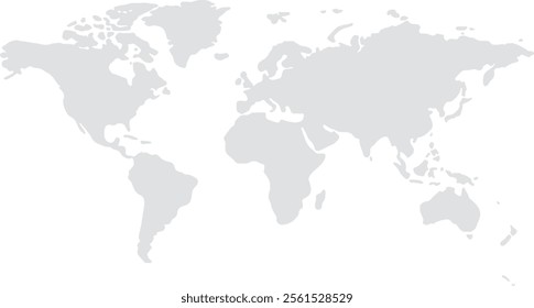 High-Quality World Map Vector Art