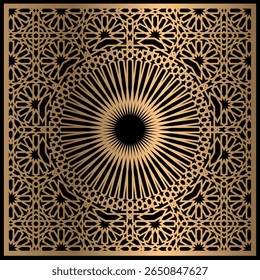 High-res Islamic Moroccan pattern with intricate geometric zellige tile art. Ideal for Islamic backgrounds, textile prints, Ramadan, Eid, and Moorish-inspired designs.

