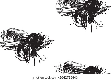 High-resolution abstract black ink splatter on white background. Ideal for grunge textures, graphic design, overlays, digital art, posters, and backgrounds. Perfect for edgy creative projects.