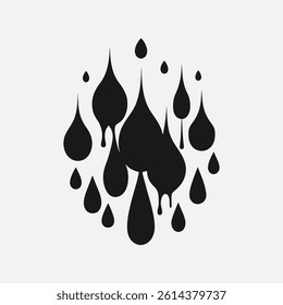 High-resolution abstract ink drops on a clean white background, showcasing fluid motion and artistic expression. Perfect for use in creative design projects, digital art, backgrounds, and textures.
