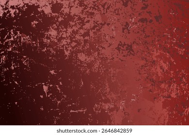 Fundo de vetor de textura grunge vermelho abstrato de alta resolução com superfície angustiada e efeitos de pintura dinâmica splatter. Ideal para design gráfico ousado, arte de pôster, capas de álbuns, fundos da web