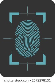 High-Resolution Biometric Fingerprint Design for Security and Tech Themes