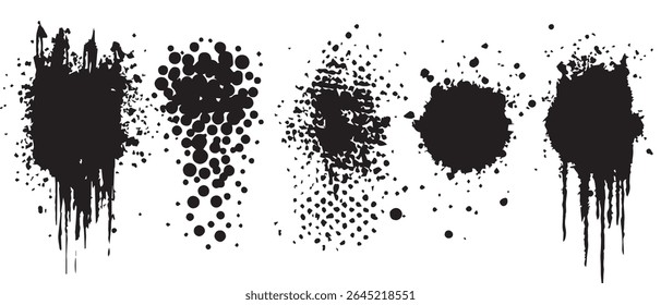 HighResolution Black Ink Splatter Textures Download Now.