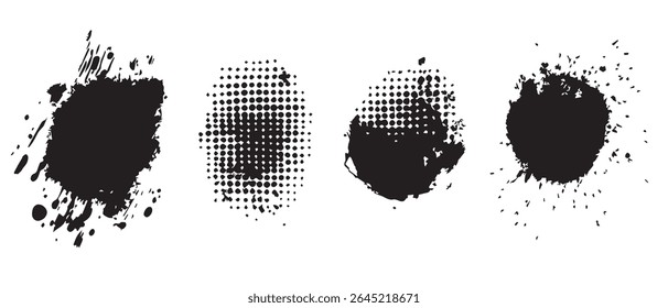 HighResolution Black Ink Splatter Textures Free Download.