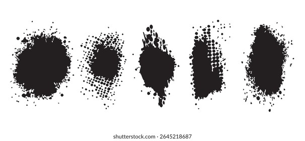 HighResolution Black Ink Splatter Textures Free Download.