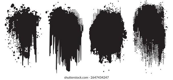 HighResolution Black Ink Splatter Textures Free Download for Design Projects.