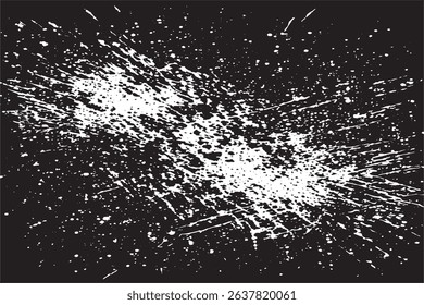 High-resolution black and white paint splatter texture. Perfect for grunge, abstract, or urban graphic designs and creative digital art backgrounds.
