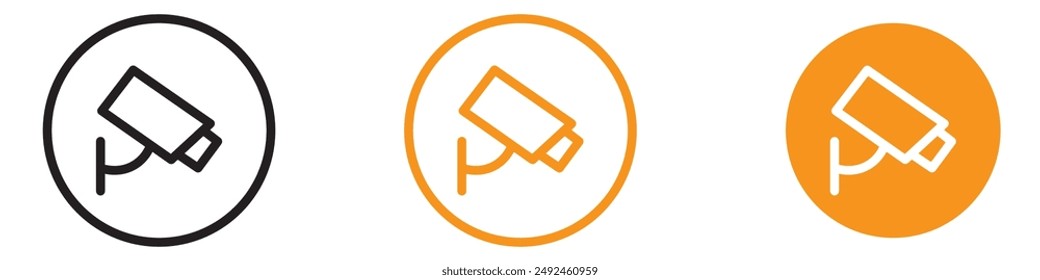 High-Resolution CCTV Camera Icon for Security Surveillance, Home Monitoring, and Business Safety Systems