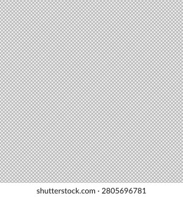 Highresolution close up of a flat woven metal wire mesh surface with a repeating diamond pattern in light gray tones.