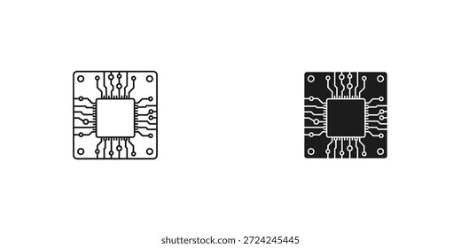 High-resolution close-up images of microchip technology integrated circuits, showcasing intricate details and components.