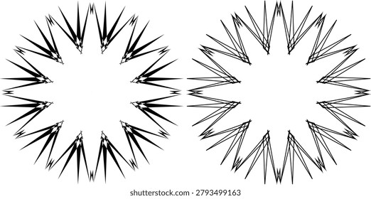 High-resolution close-up of intricate symmetrical snowflake crystals with sharp geometric patterns, set against a clean white background in a minimalist composition.