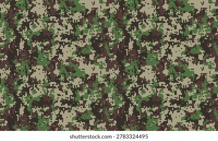 Highresolution digital camouflage pattern. Ideal for military, tactical, hunting, or fashion designs.  Offers a seamless texture for backgrounds, apparel prints, or website elements.
