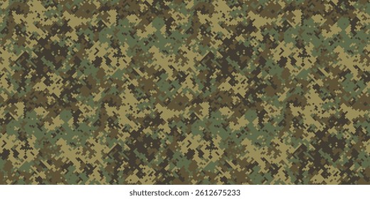 Highresolution digital camouflage pattern.  Perfect for backgrounds, textures, or militarythemed designs.  Offers a blend of earthy tones and abstract shapes creating a versatile, modern aesthetic.