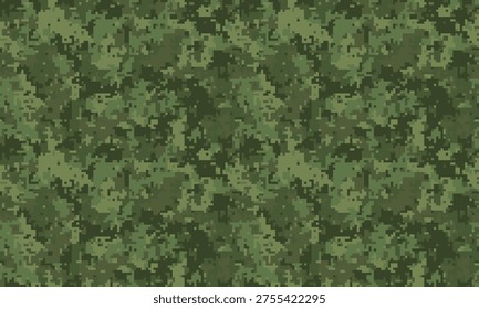 Highresolution digital camouflage pattern.  Perfect for backgrounds, textile designs, or militarythemed projects.  The intricate pixelated design offers a versatile, modern aesthetic.