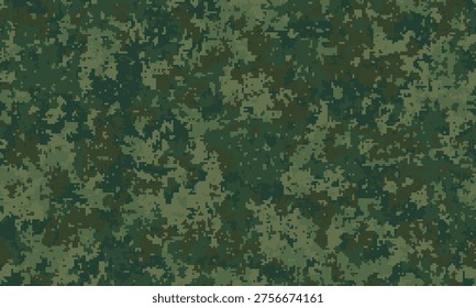 Highresolution digital camouflage pattern.  Perfect for military, tactical, outdoor, or gaming designs.  Subtle yet effective blend of greens and browns creates a realistic and versatile texture.