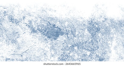High-Resolution Frost Pattern Resembling Weathered Cement

