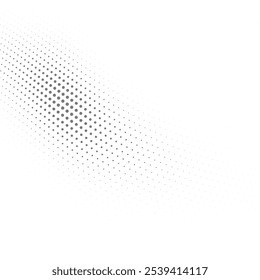 High-Resolution Halftone Dot Pattern in Black and White with Circular Gradient Effect, Radiant Retro Vector Design for Marketing and Product Use