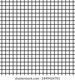 A high-resolution image featuring a seamless black and white grid pattern. Perfect for graphic backgrounds, web design, and architectural layouts.