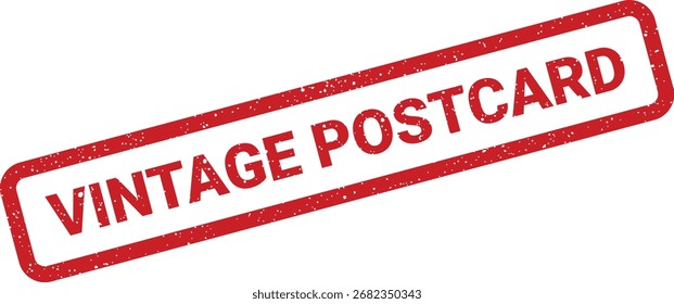 Imagen de alta resolución de un sello de postal vintage rojo. Perfecto para proyectos de diseño que necesitan un toque retro o nostálgico. ¡Descarga ahora!