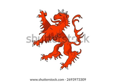 High-resolution image of the Rubenid Dynasty flag, Armenia. Symbolizes medieval Armenian royal heritage, culture, and dynastic identity.