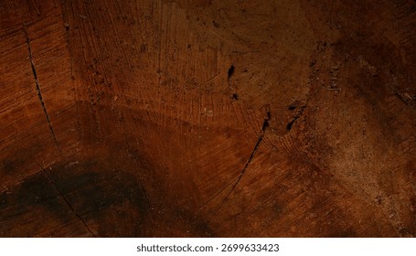 Une Image haute résolution présentant les détails complexes du bois brun foncé, idéale pour les arrière-plans, les textures et l'ajout d'une touche rustique à tout projet de conception.