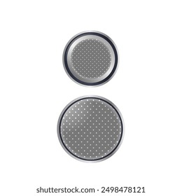 High-resolution Image Showcasing Two Button Cell Batteries Ideal For Illustrating Power Sources, Small Electronics