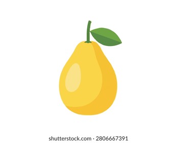High-resolution image of a yellow pear, emphasizing natural freshness and healthy lifestyle appeal.
