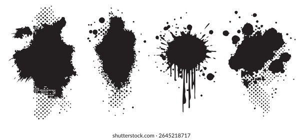 HighResolution Ink Splatter Textures Free Download.