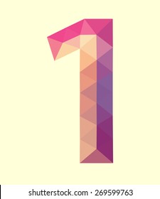 High-resolution low-poly figure number one1