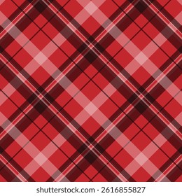 A high-resolution seamless red tartan plaid pattern featuring intersecting or holiday designs.