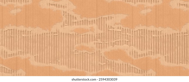 High-Resolution Torn Cardboard Texture | Raw Paper Surface