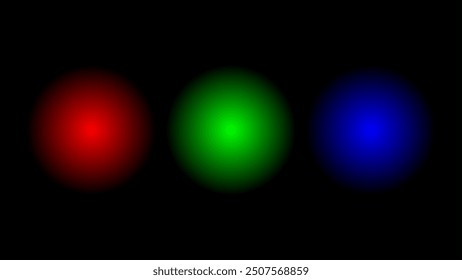 High-Resolution Vector of Glowing RGB Colors Gradient on Black Background - Stunning Illustration of Neon Color Fusion and Vibrant Color Blending Techniques for Eye-Catching Visual Impact