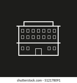high-rise building vector icon EPS 10