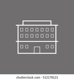 high-rise building vector icon EPS 10