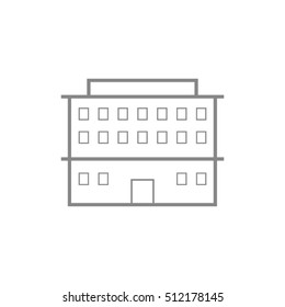 high-rise building vector icon EPS 10