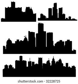 The high-rise buildings in American cities
