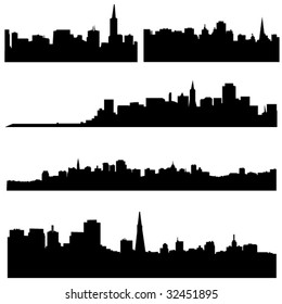 The high-rise buildings in American cities
